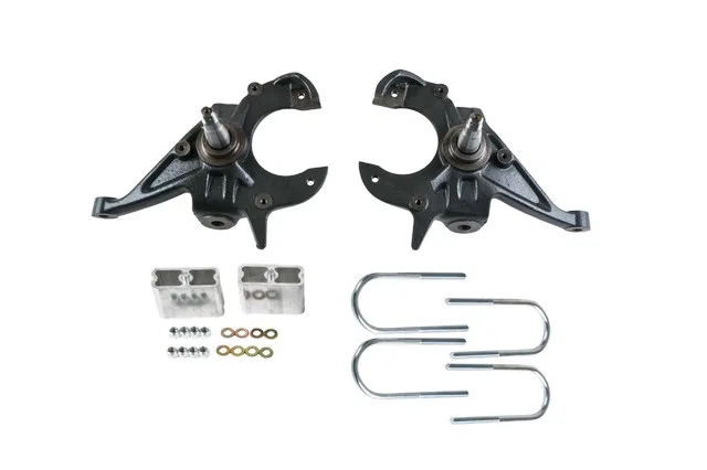 614 – BELLTECH Lowering Kit, 2 Inch Front 3 Inch Rear Drop Shock Absorbers Not Included With Drop Spindles And Loweri...